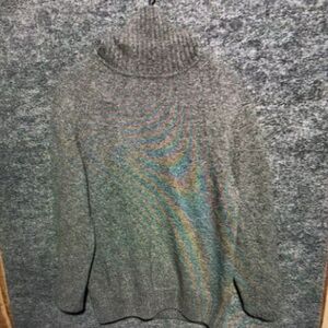 Gray Turtleneck Sweater